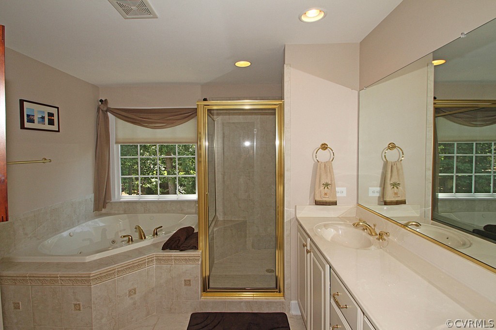 13336 Tipple Point Road Midlothian, VA 23114 - Photo 14 of 24 a bathroom with a tub sink and mirror