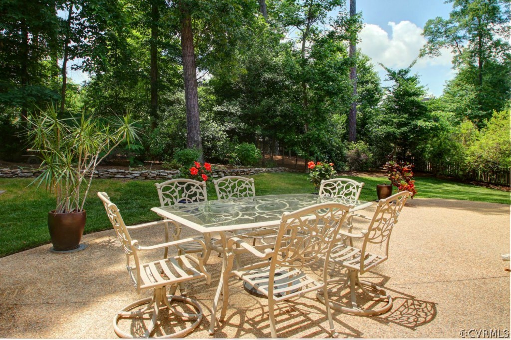 13336 Tipple Point Road Midlothian, VA 23114 - Photo 22 of 24 a view of a table and chairs in patio