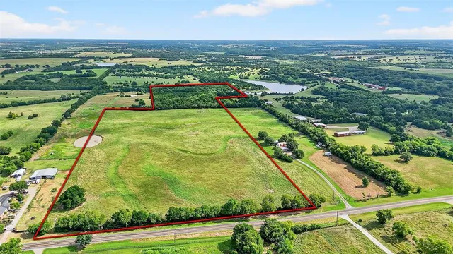 an aerial view of swimming pool