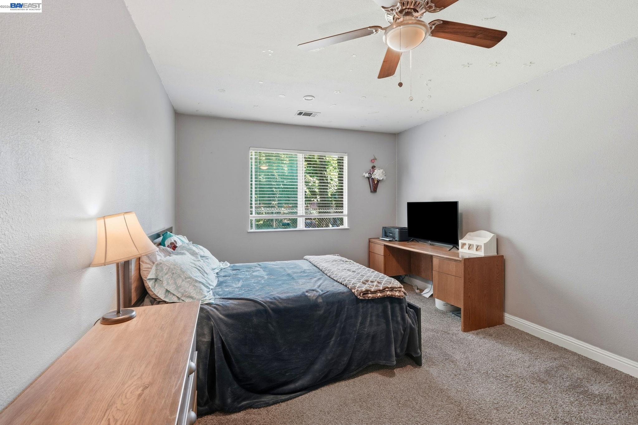10378 South Priest Road French Camp, CA 95231 - Photo 26 of 44 a bedroom with a bed and a flat screen tv