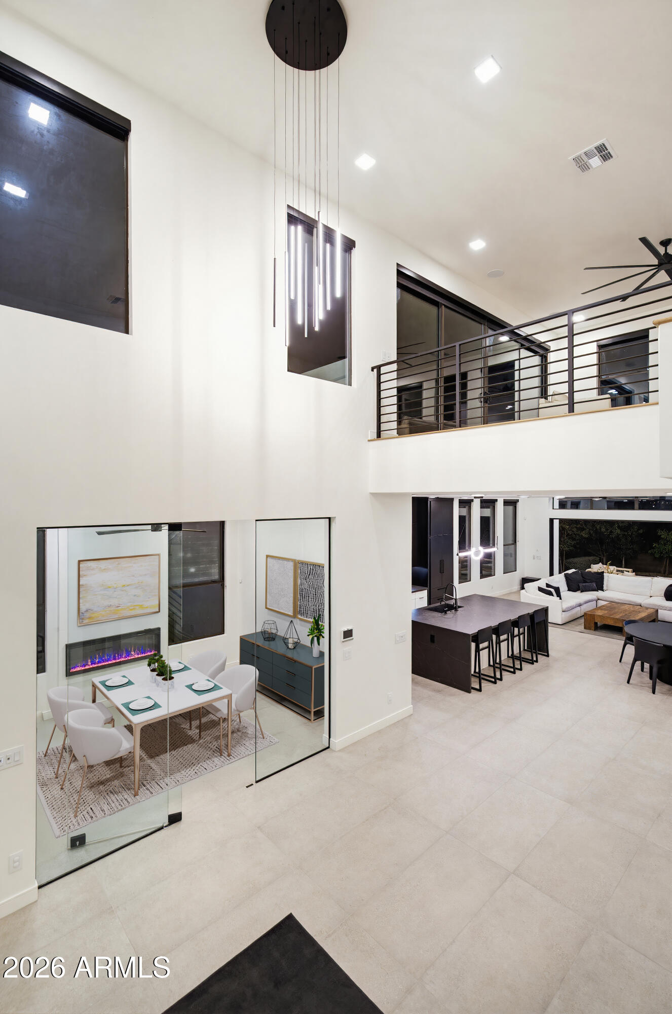 3350 East Highline Canal Road Phoenix, AZ 85042 - Photo 34 of 105 a living room with furniture and a flat screen tv