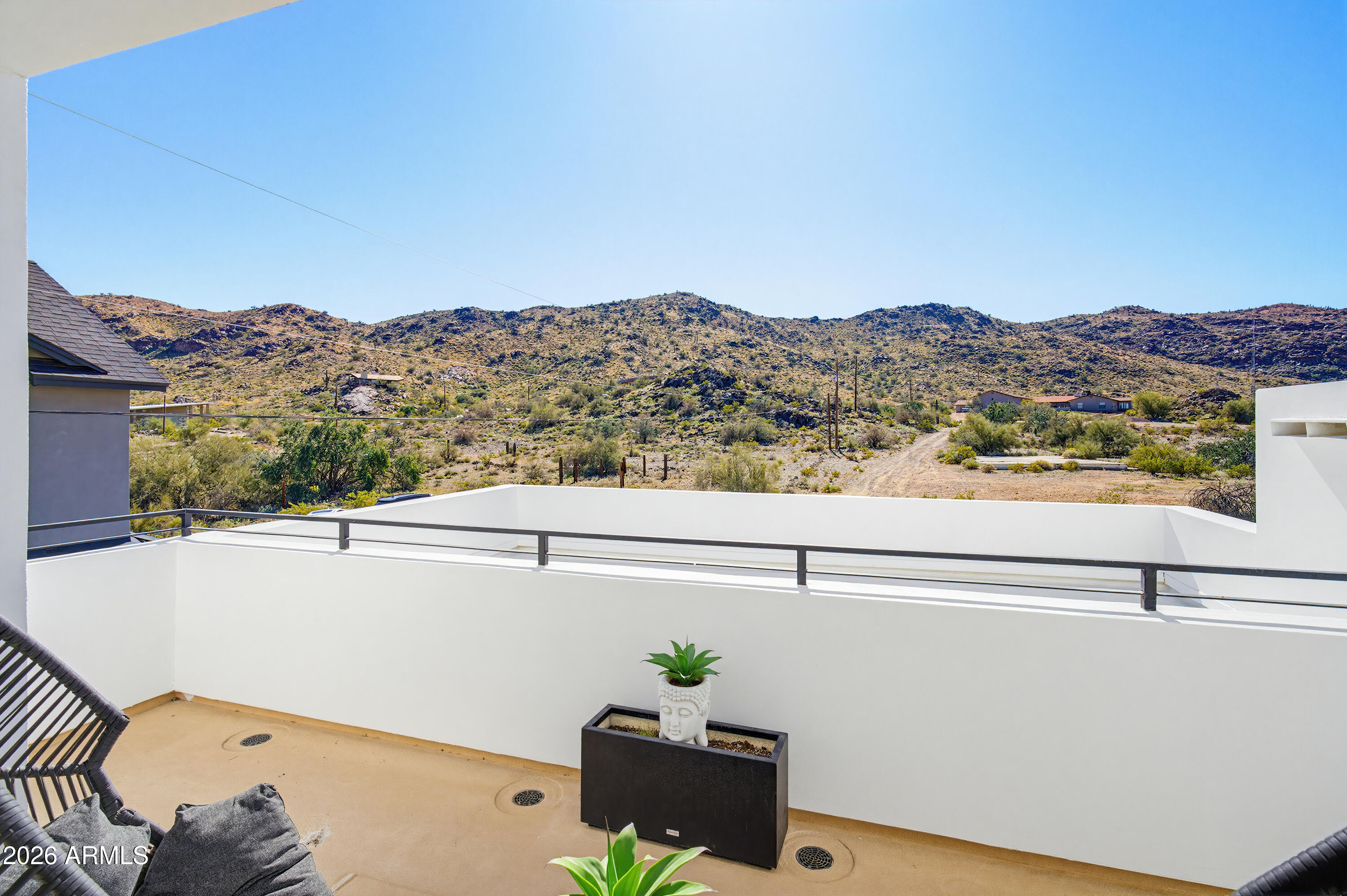 3350 East Highline Canal Road Phoenix, AZ 85042 - Photo 54 of 105 a view of a terrace with a mountain