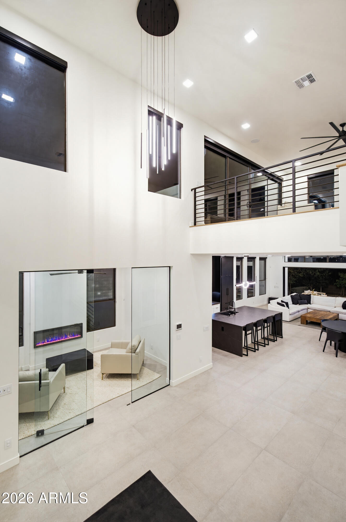 3350 East Highline Canal Road Phoenix, AZ 85042 - Photo 58 of 105 a living room with furniture and a flat screen tv