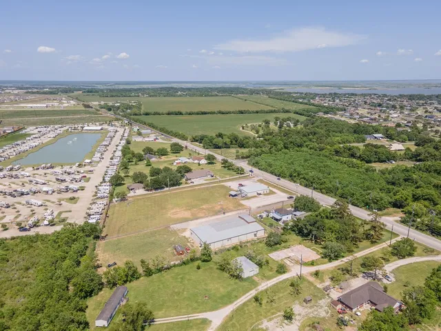 an aerial view of a city