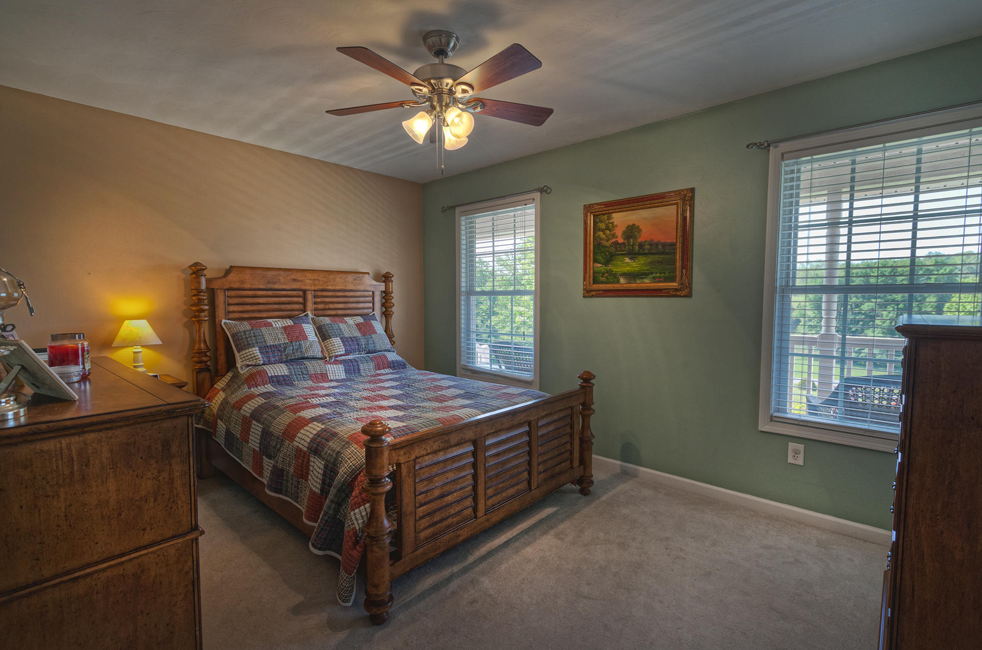 5533 Roanoke Road Troutville, VA 24175 - Photo 15 of 45 a bed sitting in a bedroom next to a window