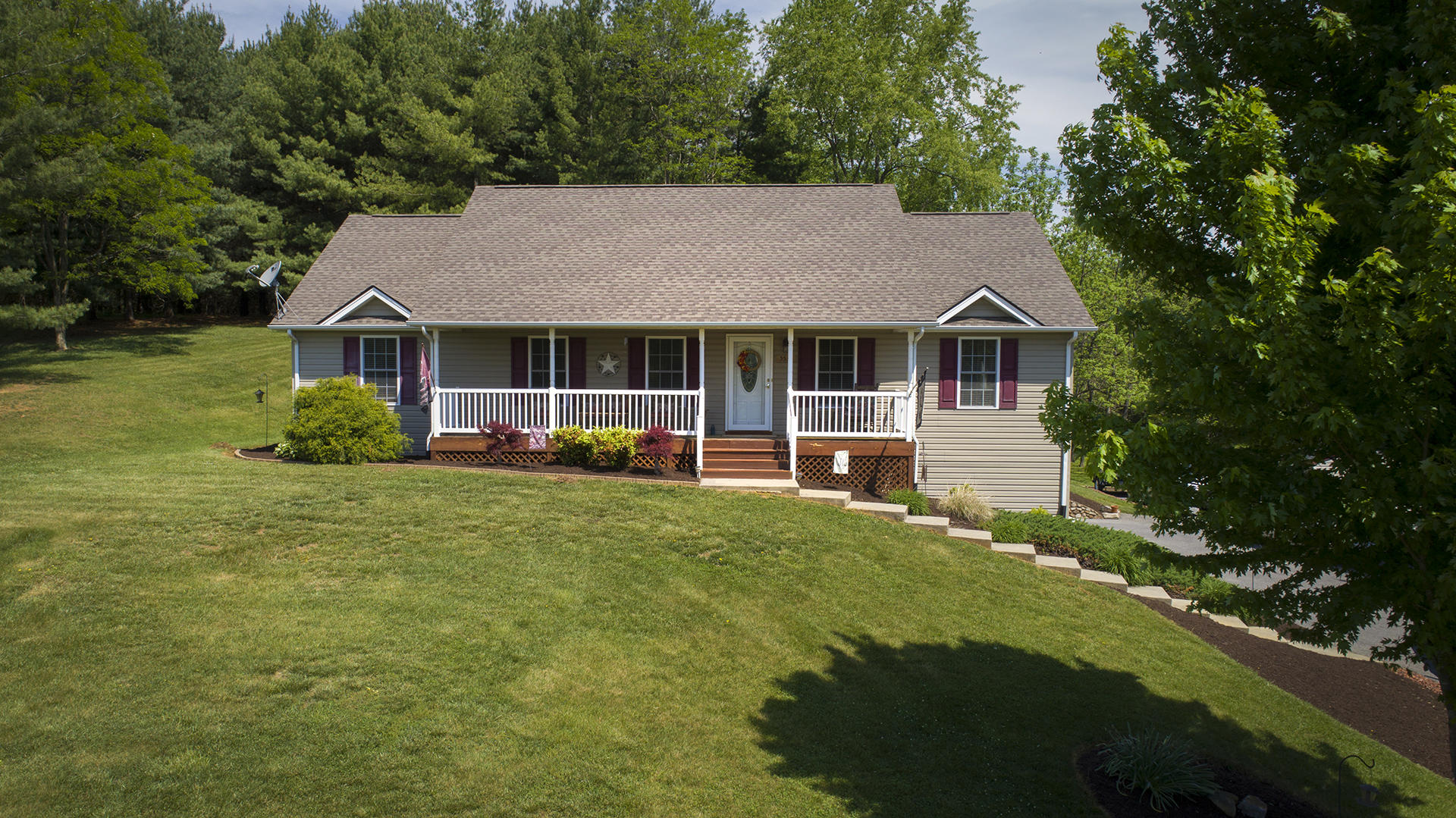 5533 Roanoke Road Troutville, VA 24175 - Photo 37 of 45 a front view of a house with a garden