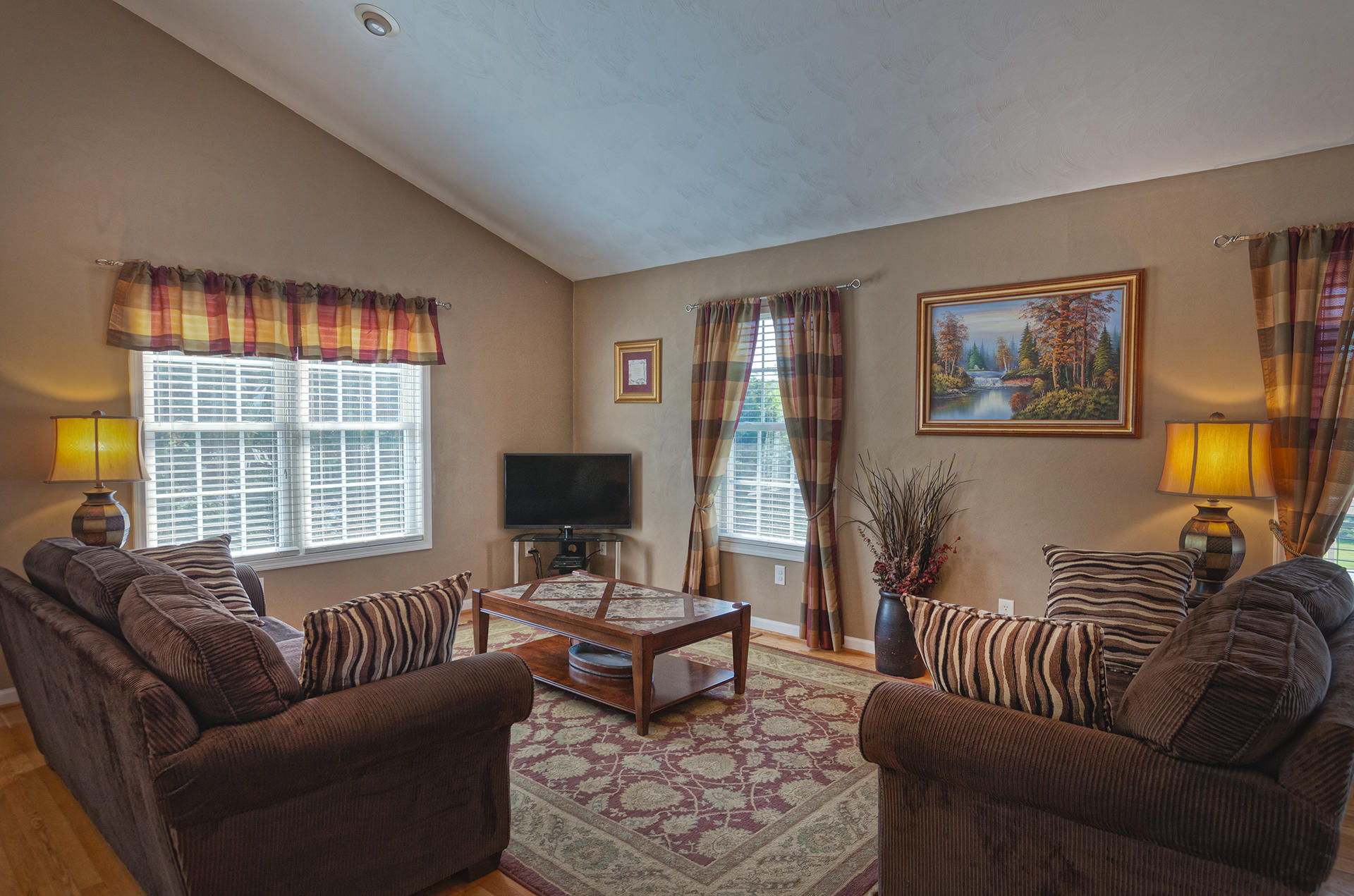 5533 Roanoke Road Troutville, VA 24175 - Photo 6 of 45 a living room with furniture and a flat screen tv