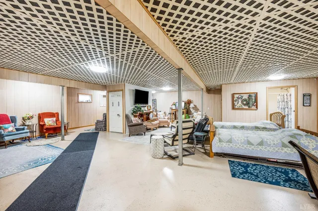 a front view of a house with patio