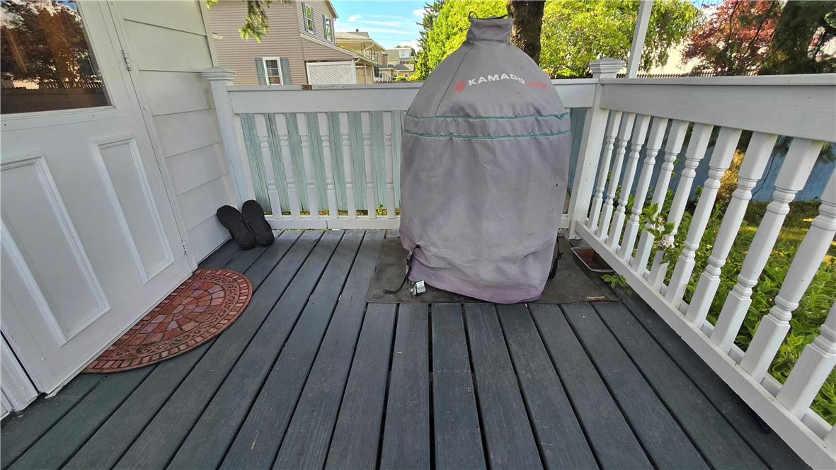 883 North Locust Street Hazleton, PA 18201 - Photo 25 of 83 A well-maintained outdoor deck provides an inviting space for relaxation and al fresco dining.