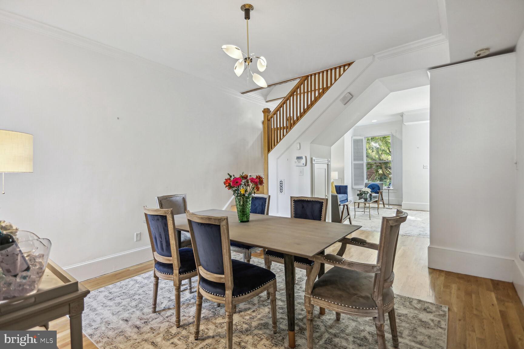 425 5th Street Northeast Washington, DC 20002 - Photo 7 of 25 a view of a dining room with furniture and wooden floor