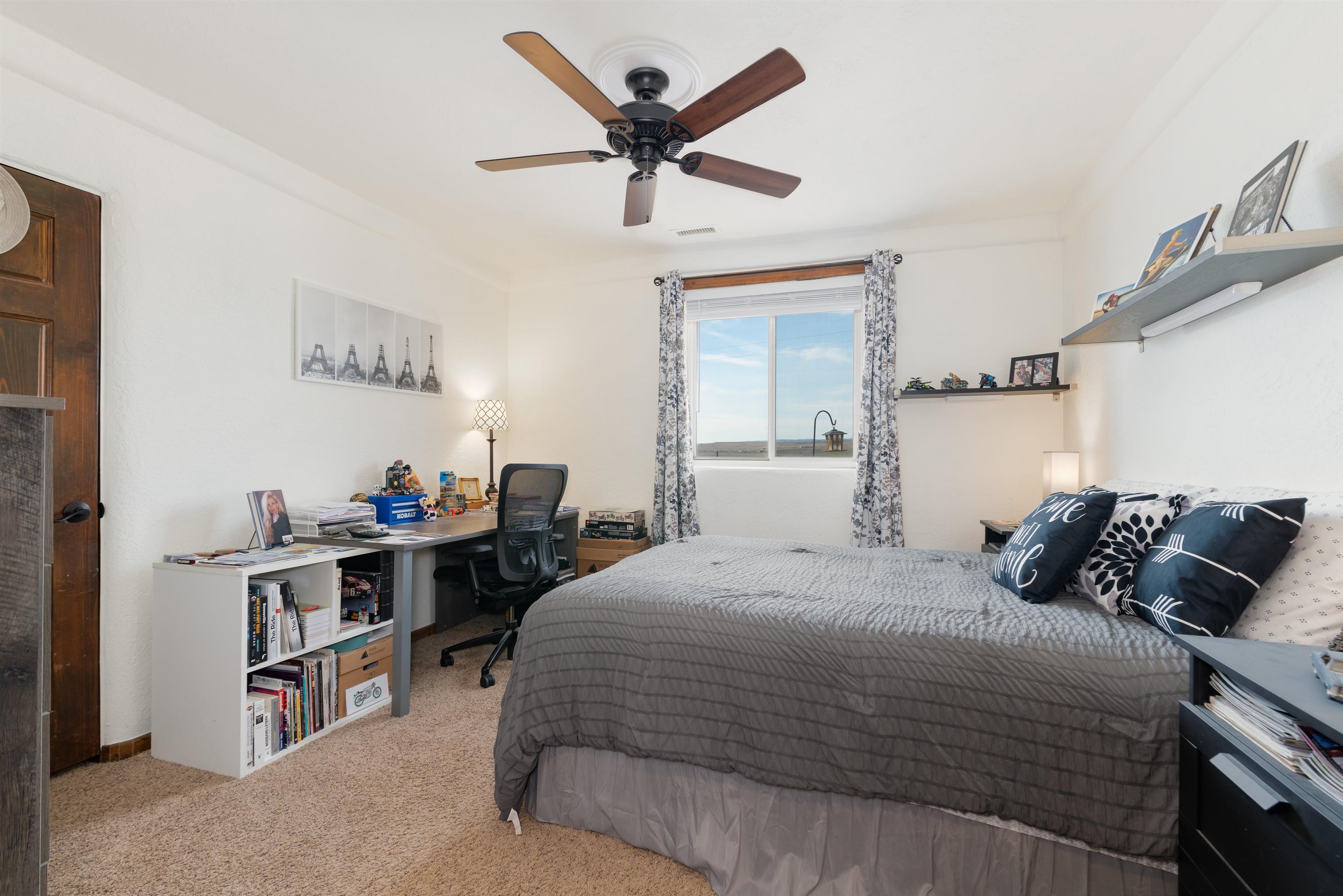 33376 Mill Tailing Road Whitewater, CO 81527 - Photo 18 of 42 a bedroom that has a bed and a book shelf