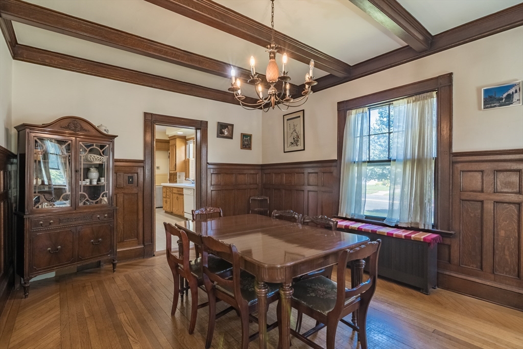 128 Maplewood Terrace Springfield, MA 01108 - Photo 6 of 42 a view of a dining room with furniture window and wooden floor