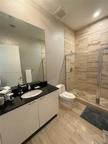 a view of a lake with a outdoor space