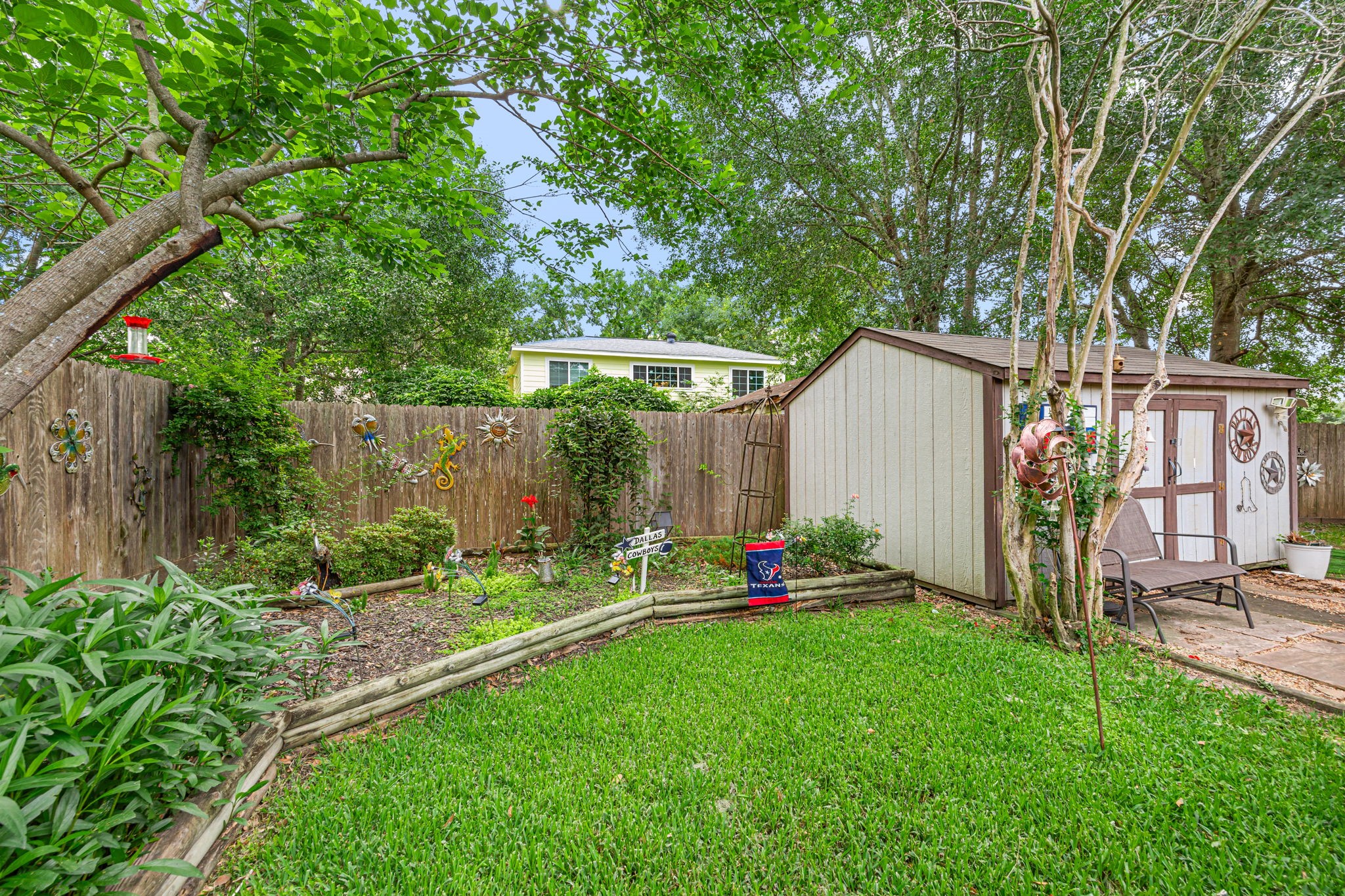 21302 Bridgepoint Lane Spring, TX 77388 - Photo 23 of 30 Even with the deck there's plenty of green space for enjoyment