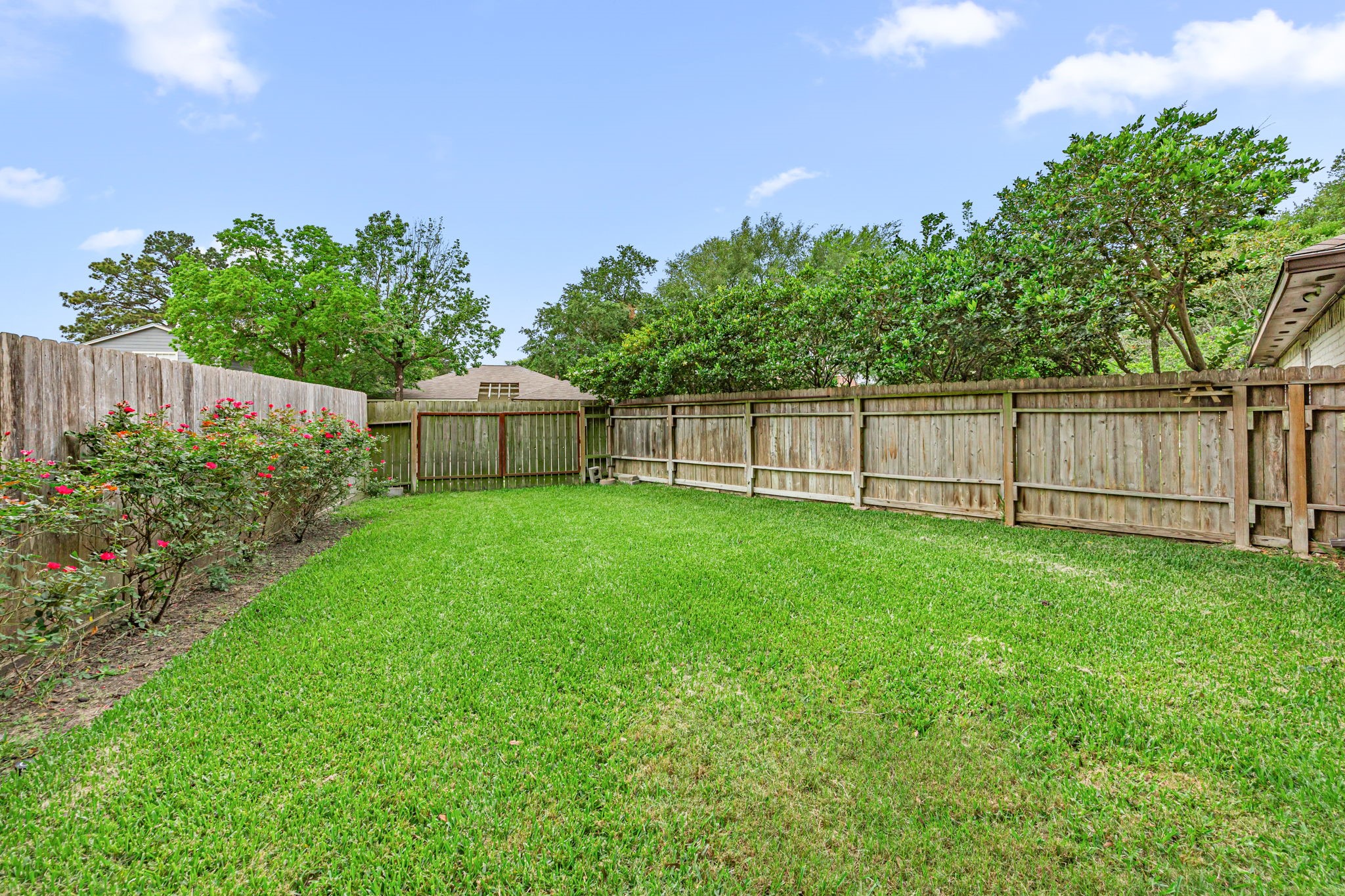 21302 Bridgepoint Lane Spring, TX 77388 - Photo 25 of 30 Even with the deck there's plenty of green space for enjoyment