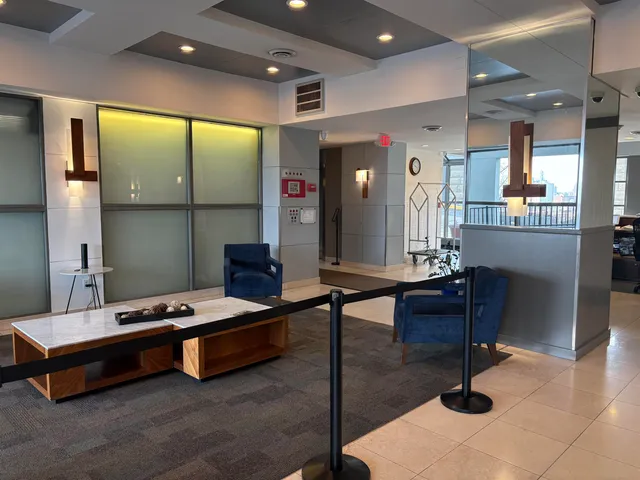 an aerial view of a city