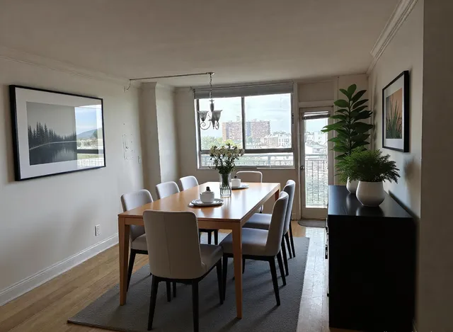 a view of a kitchen with a sink and dishwasher a wooden floor