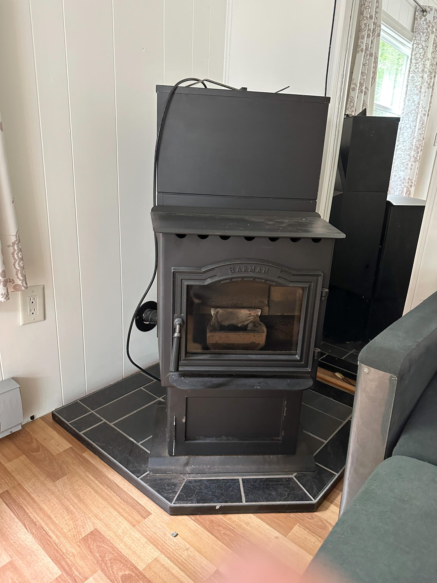 58 Sunset Road Dedham, ME 04429 - Photo 6 of 19 Living Room Pellet Stove