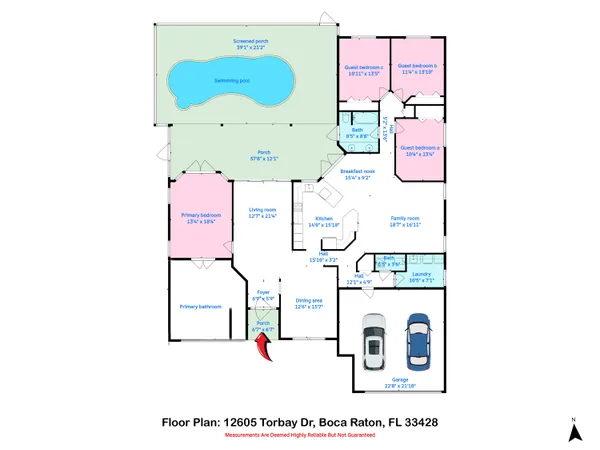 $6,500 | 12605 Torbay Drive, Boca Raton, FL 33428