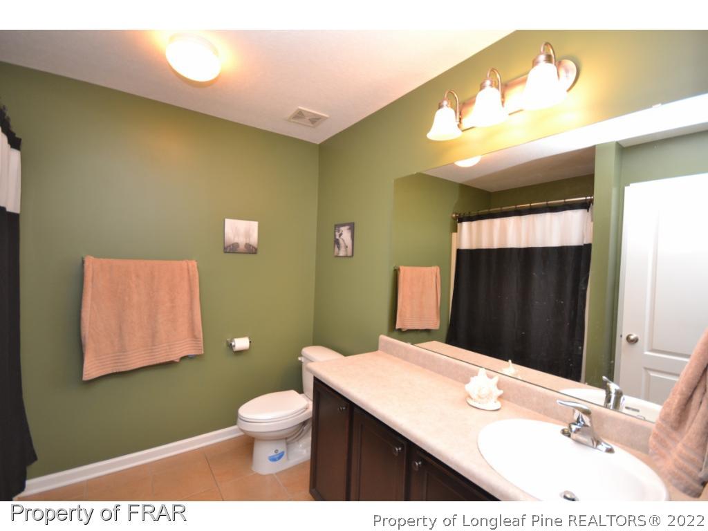 804 Loop Road Raeford, NC 28376 - Photo 15 of 26 a bathroom with a sink a toilet and mirror
