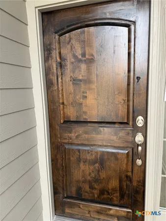 a view of a door