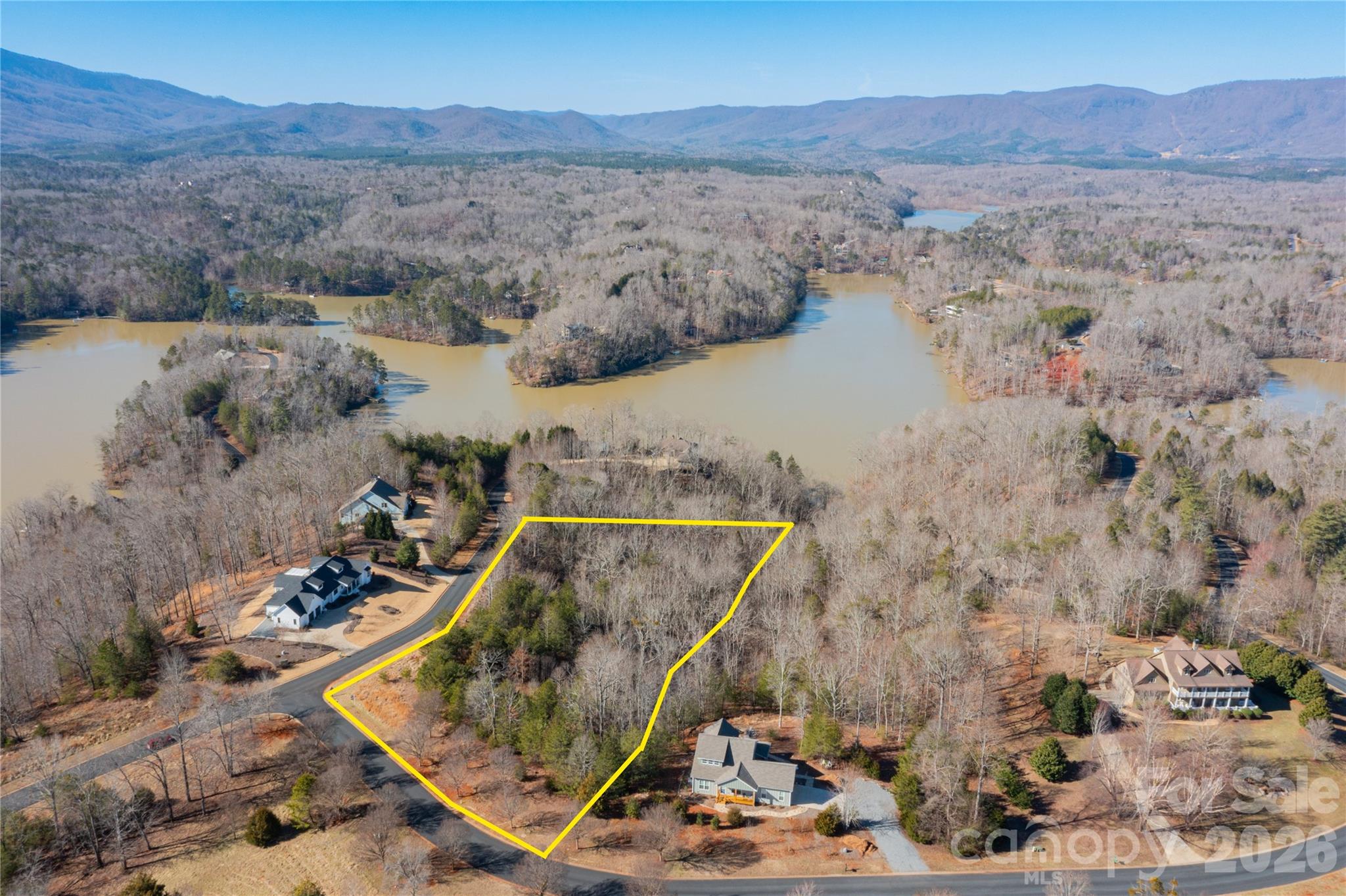 Lot 50-50a Mountain Pkwy Mill Spring, Unit 50 50A Mill Spring, NC 28756 - Photo 3 of 20 a view of lake and mountain