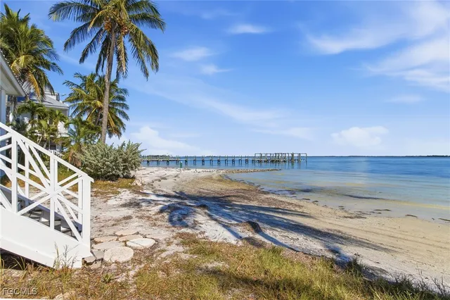 a view of a lake and a beach