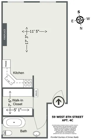 $3,500 | 59 West 8th Street, Unit 4C | Greenwich Village