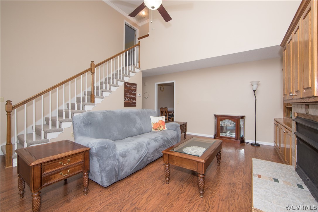 7439 Trailing Rock Road Prince George, VA 23875 - Photo 3 of 31 a living room with furniture and a wooden floor