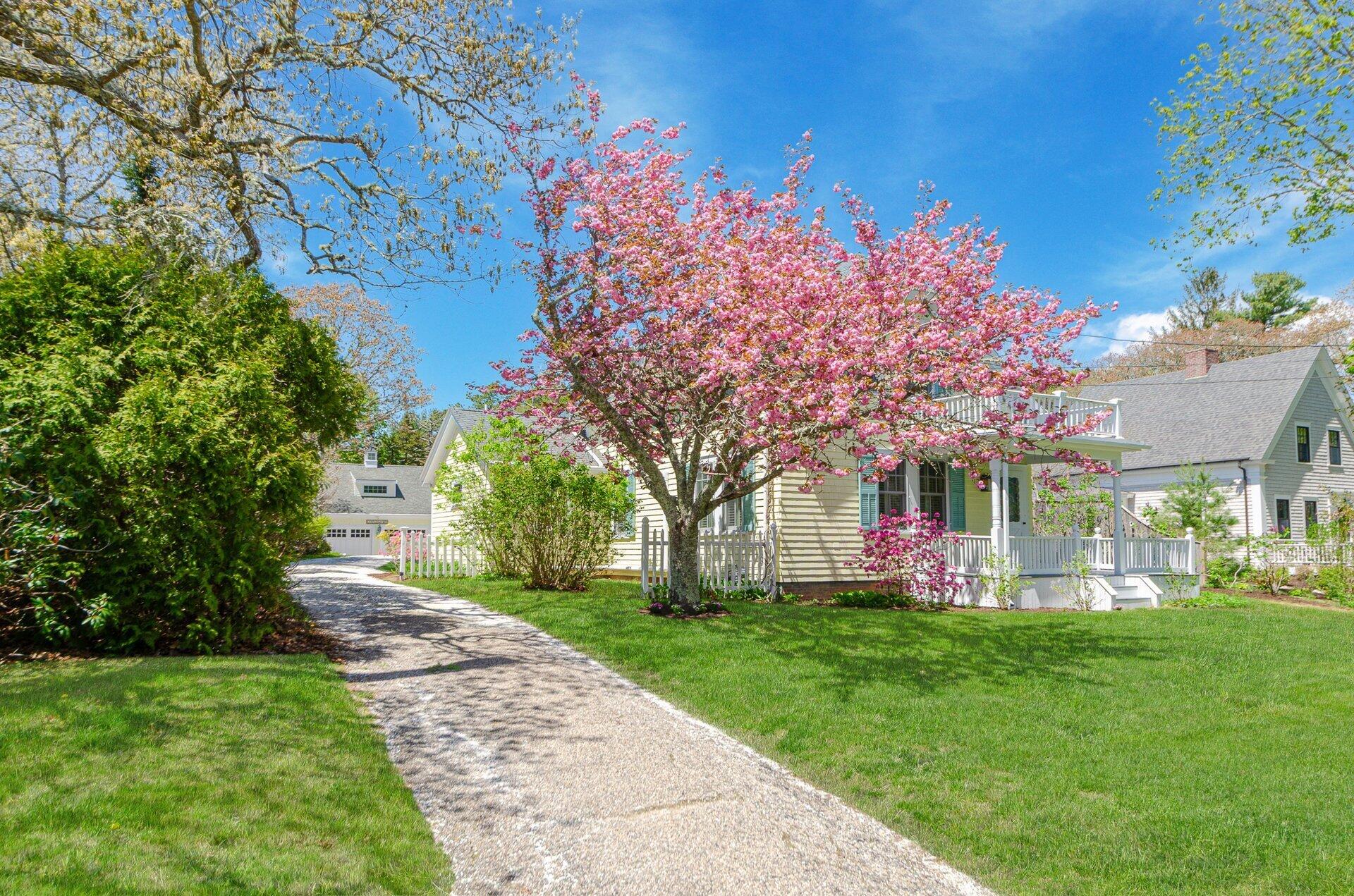 1089 Main Street Cotuit, MA 02635 - Photo 2 of 41 a front view of a house with garden