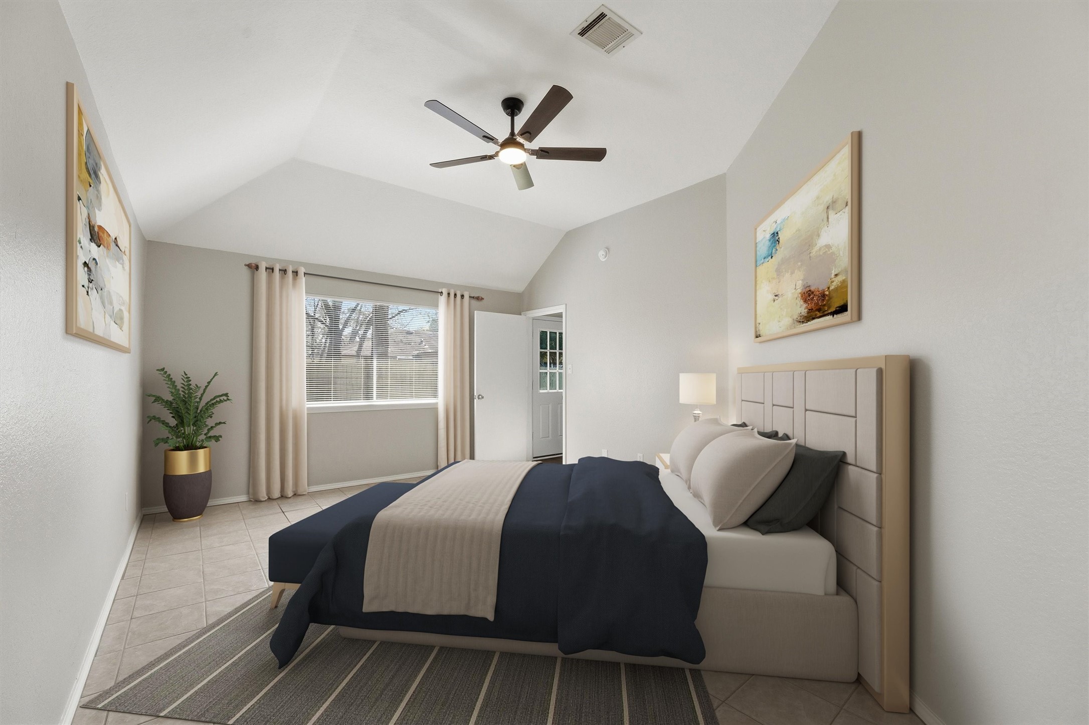 2618 Heather Knoll Drive Spring, TX 77373 - Photo 18 of 32 a bedroom with a bed and a window