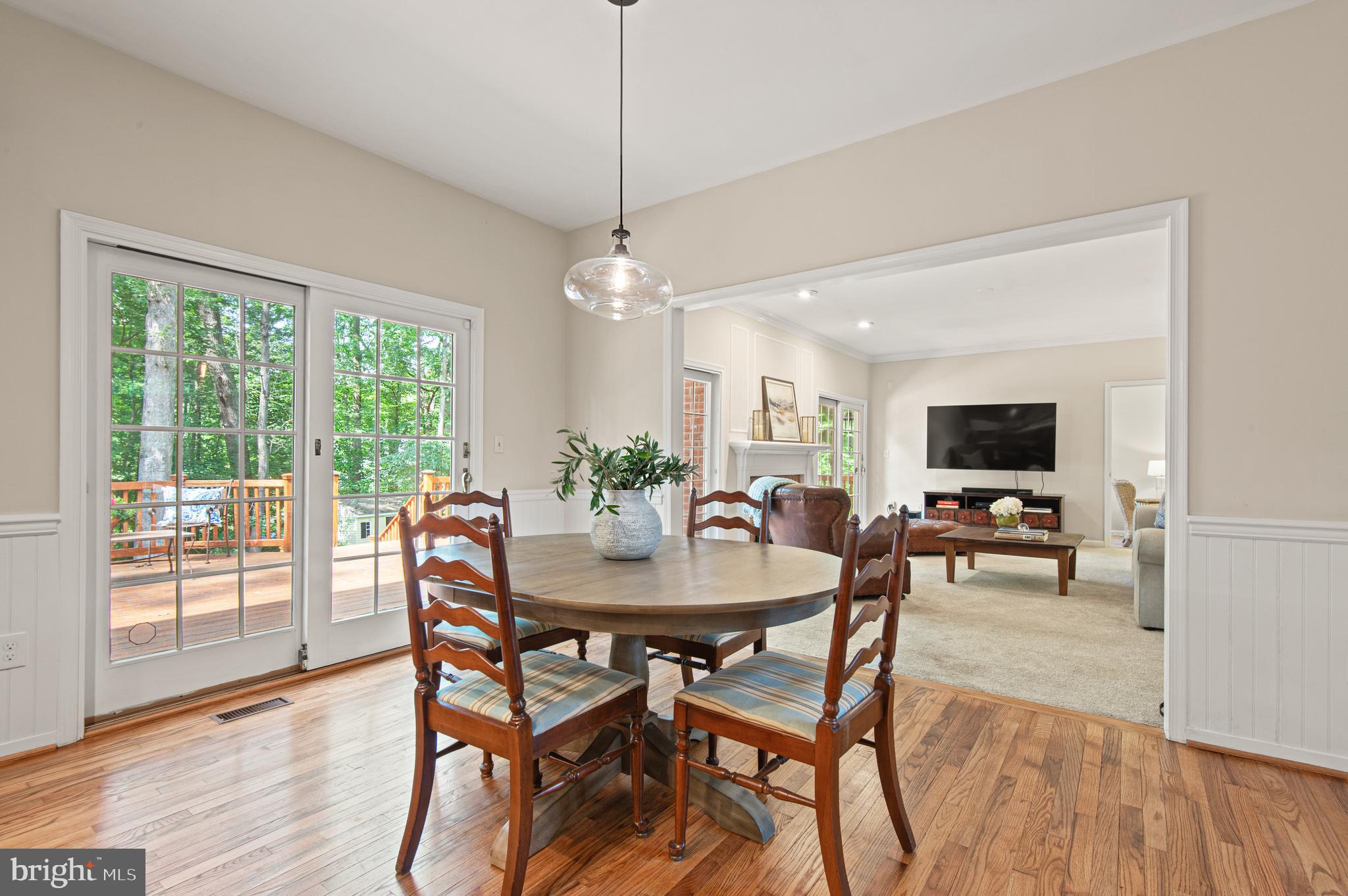 8 Henderson Hill Court Monkton, MD 21111 - Photo 13 of 55 a view of a dining room with furniture window and wooden floor