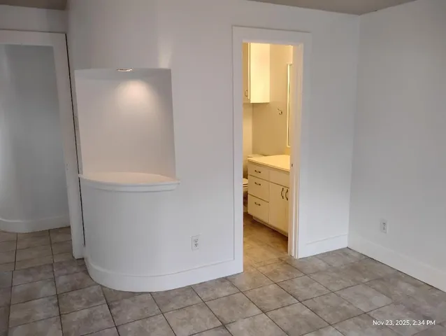 a view of a bathroom with a sink