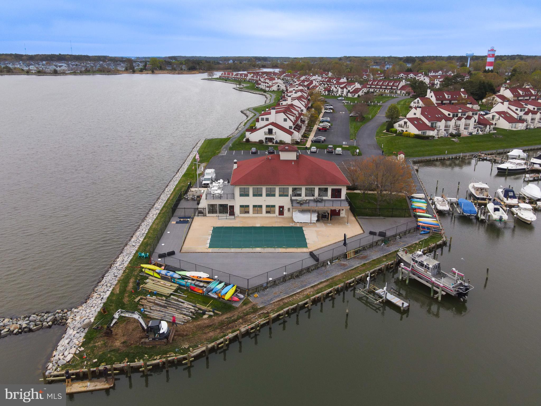15 Queen Anne Way, Unit E Chester, MD 21619 - Photo 17 of 18 an aerial view of a house with a lake view