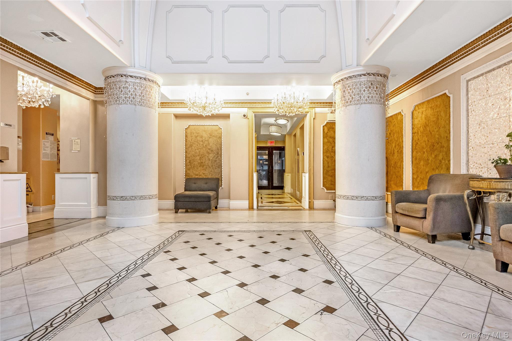 63-36 99th Street, Unit 4F Queens, NY 11374 - Photo 4 of 21 a living room with a large mirror and furniture