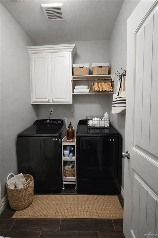 4894 County Road, Unit 2015 Odem, TX 78370 - Photo 16 of 20 Laundry room with cabinet space, washer and clothes dryer, and wood finish floors
