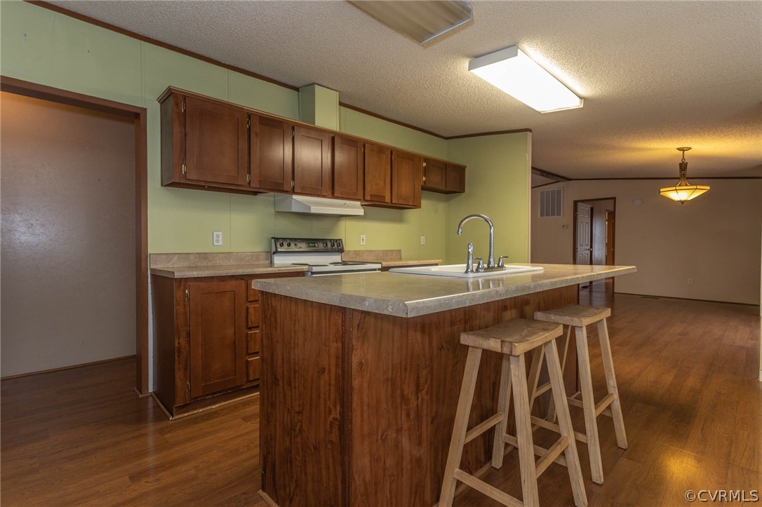 6400 Hair Road Disputanta, VA 23842 - Photo 7 of 30 a kitchen with a sink cabinets and wooden floor