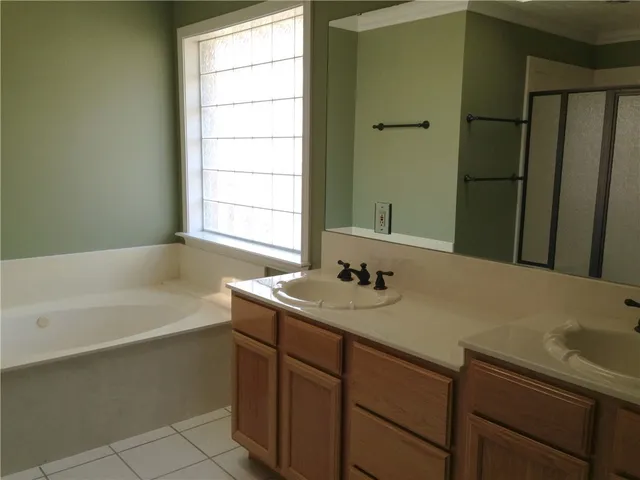 a bathroom with a sink and a bathtub