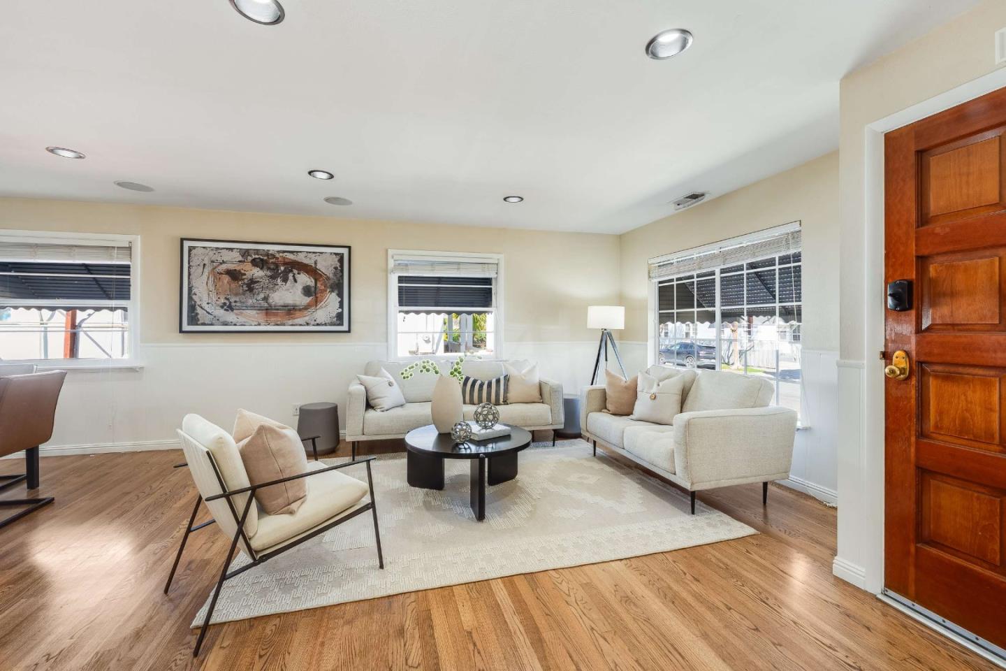 1256 Pierce Street Santa Clara, CA 95050 - Photo 4 of 46 a living room with furniture and a wooden floor