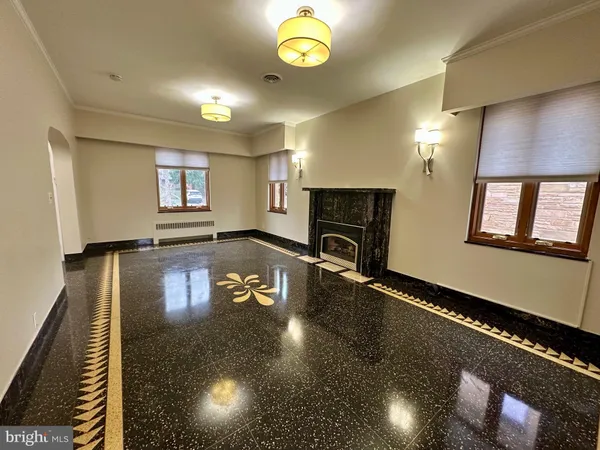 a view of a entryway of a room