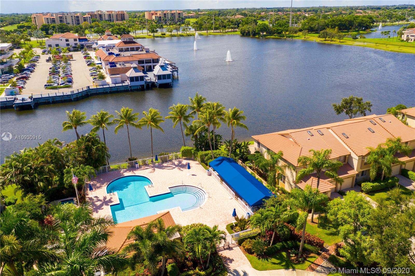 6607 Via Regina Boca Raton, FL 33433 - Photo 39 of 40 an aerial view of a house with a lake view