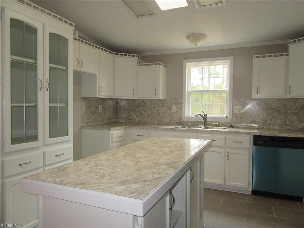 Kitchen with built in china cabinet