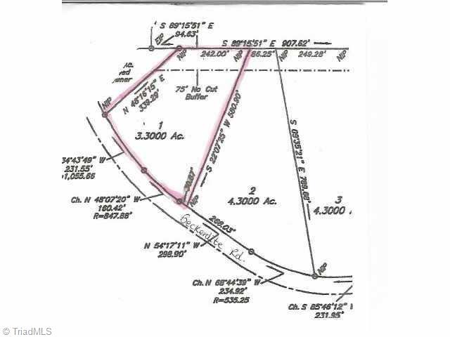 Lot 1 Beckerdite Road Sophia, NC 27350 - Photo 2 of 2 Other. Plat of lot 1 outlined