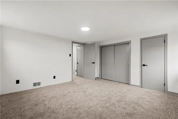 a view of an empty room