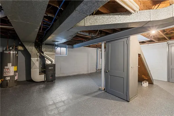 a view of a storage room