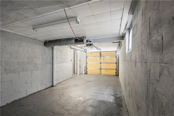 a view of a room with an empty space