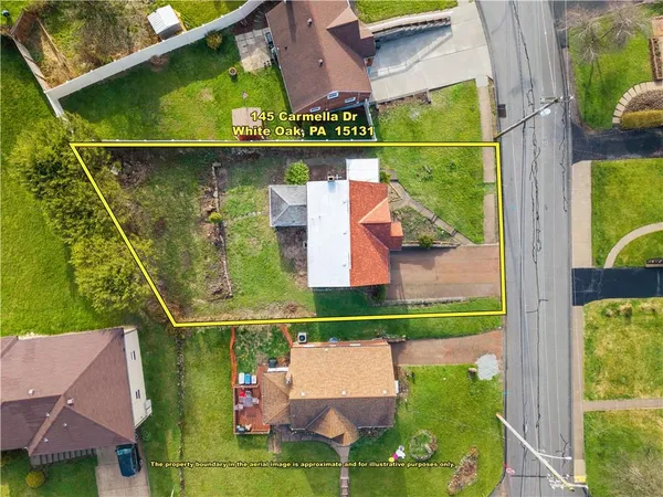 a bird view of a house