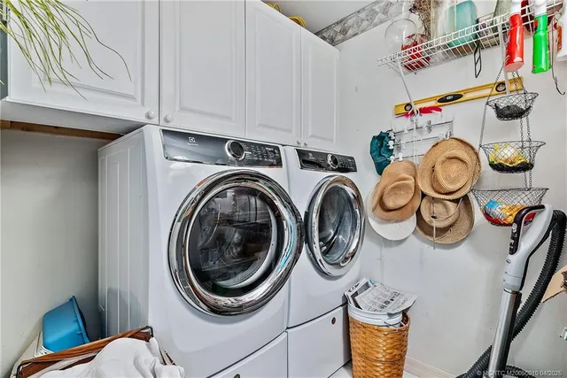 a front view of a building with outdoor space