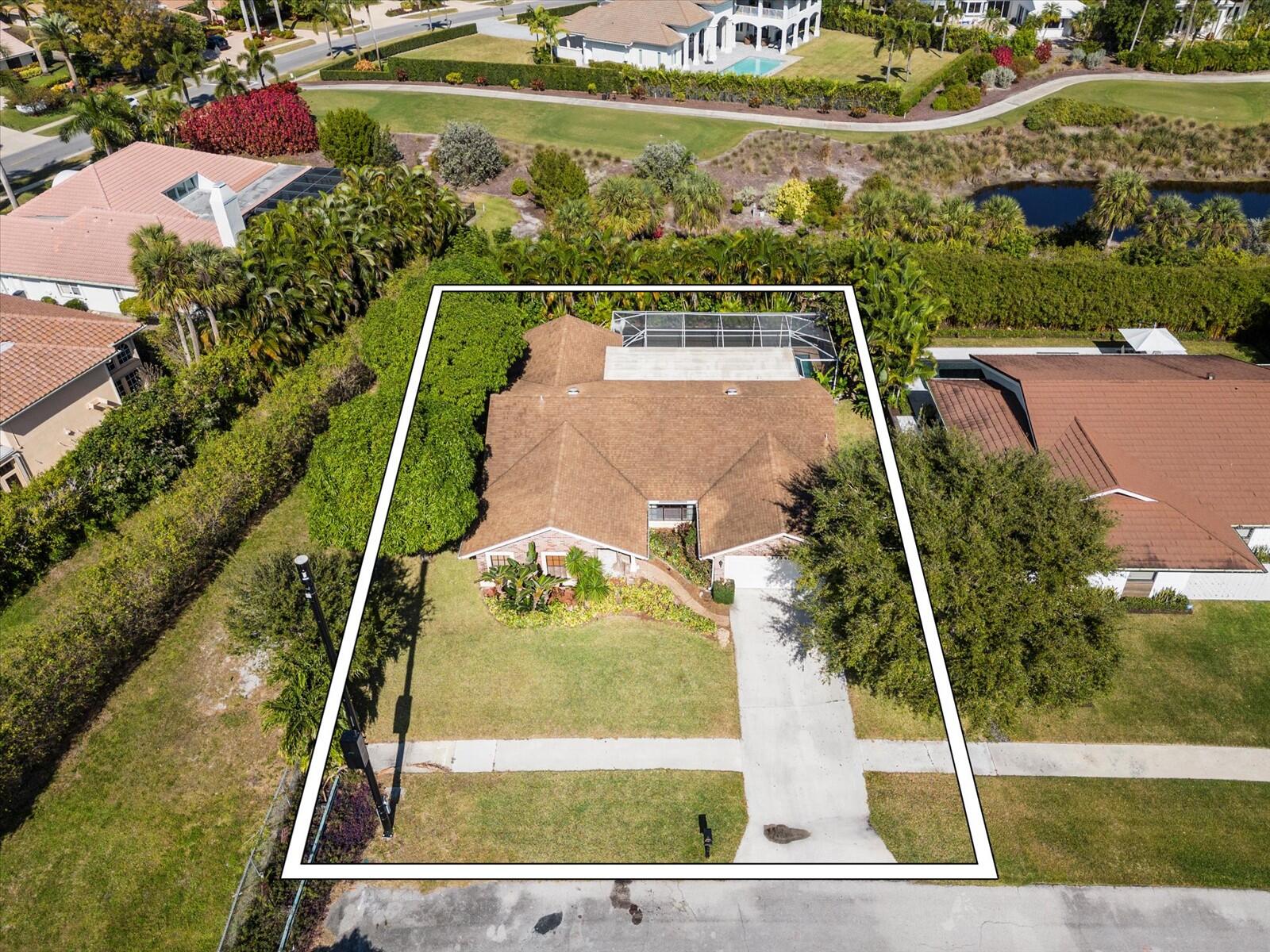 17340 Lake Park Road Boca Raton, FL 33487 - Photo 26 of 33 31-Drone Photography (Outline)