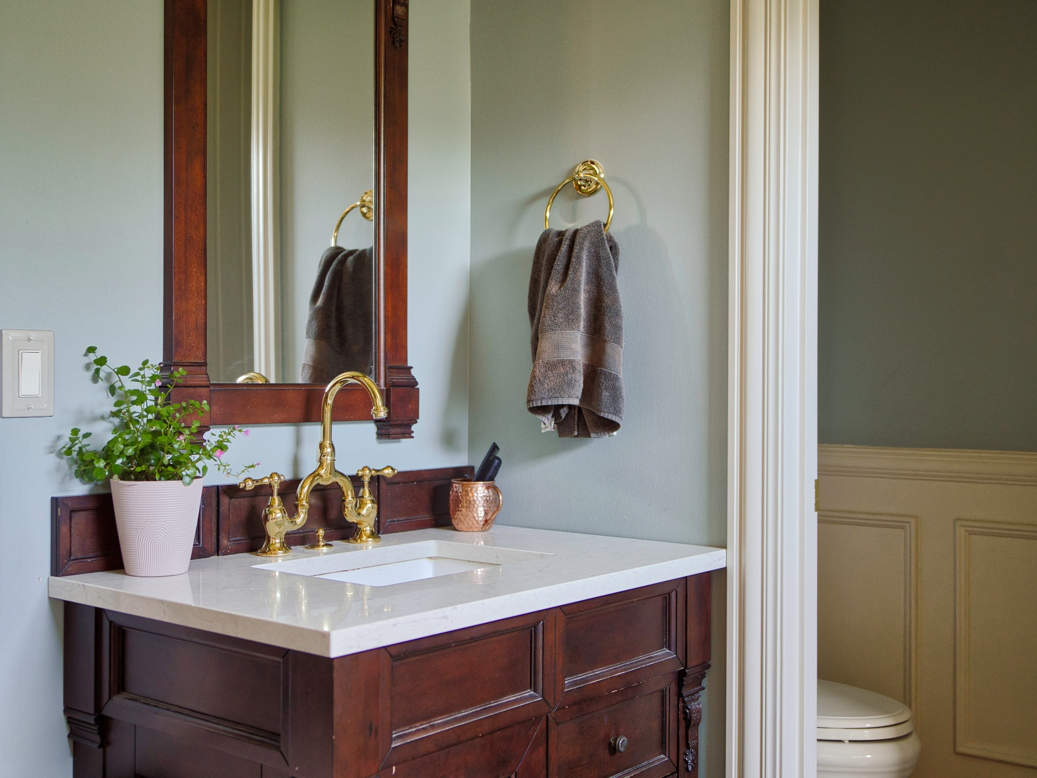450 Lowe Branch Road Centerville, TN 37033 - Photo 45 of 100 a view of bathroom with a sink and a mirror